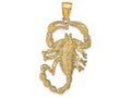 FJC Finejewelers 14k Yellow Gold Solid Polished Open-backed Scorpion Charm