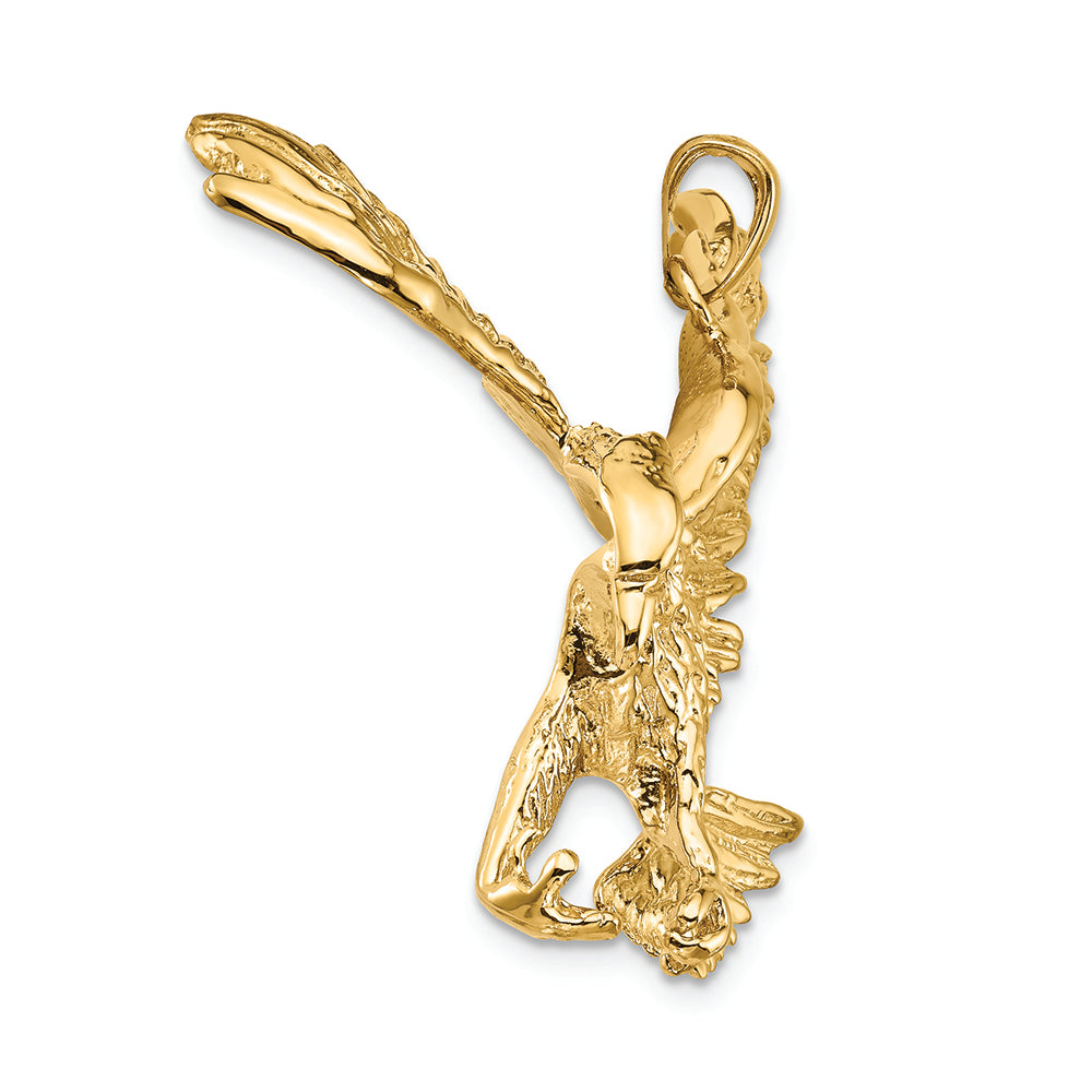 FJC Finejewelers 14k Yellow Gold Solid Polished Eagle Charm