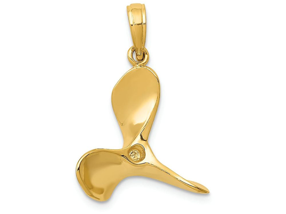 FJC Finejewelers 14k Yellow Gold Polished 3d Propeller Charm