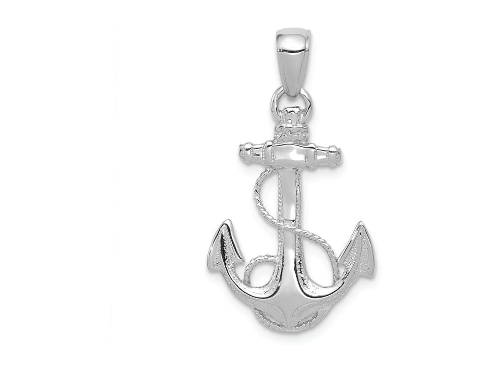 FJC Finejewelers 14k White Gold Solid Polished Anchor Charm