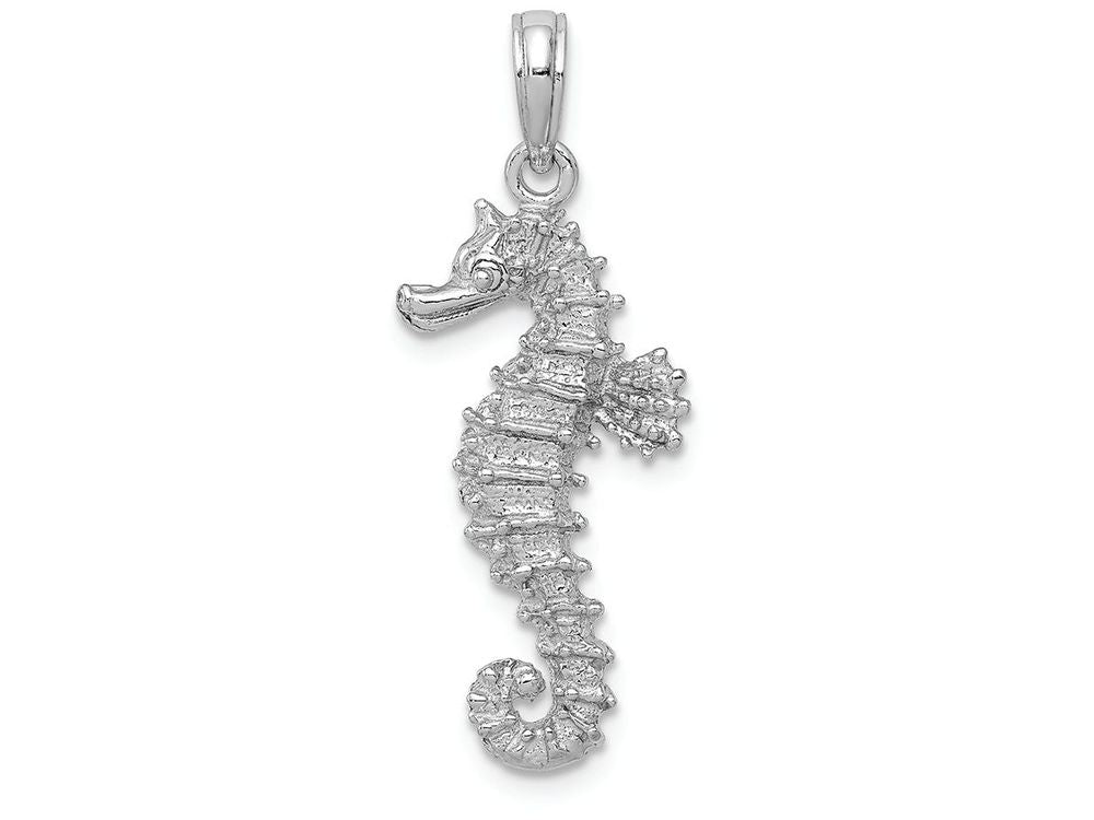 FJC Finejewelers 14k White Gold White Seahorse Charm