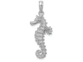 FJC Finejewelers 14k White Gold White Seahorse Charm