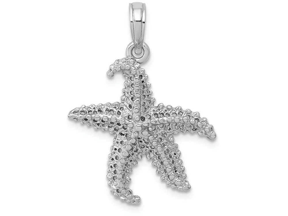 FJC Finejewelers 14k White Gold White Starfish with Small Holes Charm