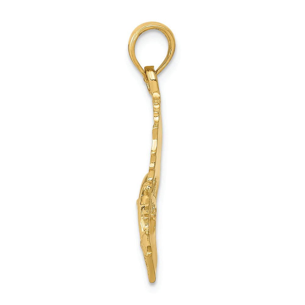 FJC Finejewelers 14k Yellow Gold Polished Sailfish Charm