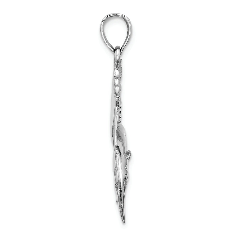 FJC Finejewelers 14k White Gold White Sailfish Charm