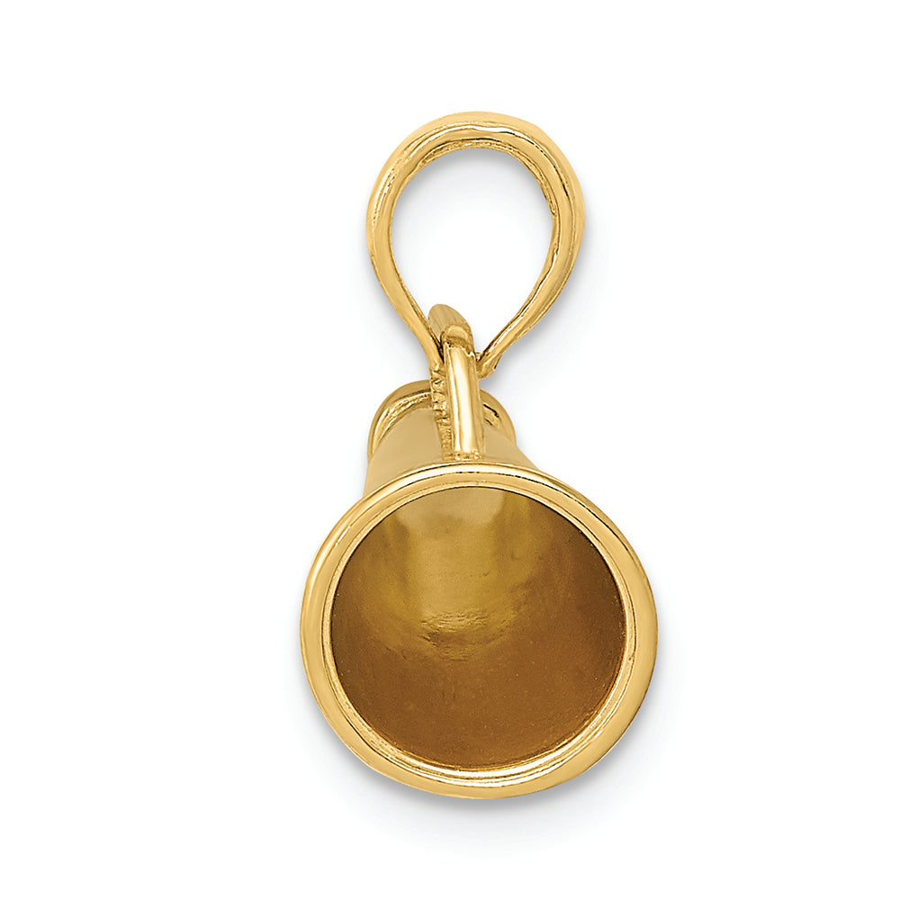 FJC Finejewelers 14k Yellow Gold Polished 3d Small Megaphone Charm