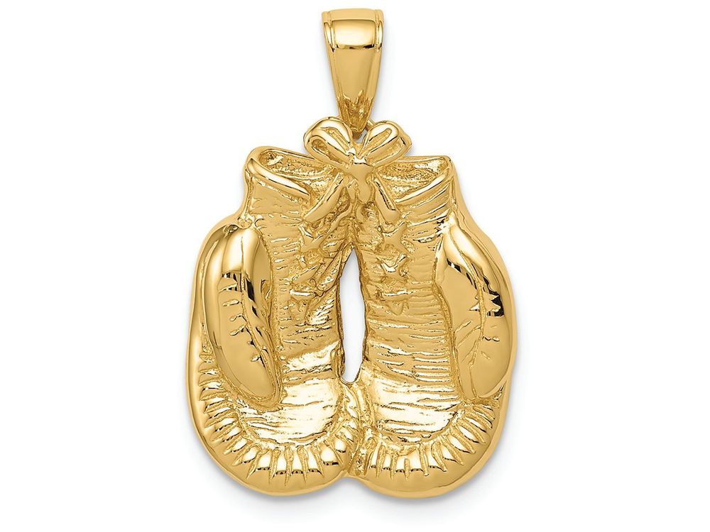 FJC Finejewelers 14k Yellow Gold Solid Polished Open-backed Boxing Gloves Charm