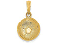 FJC Finejewelers 14k Yellow Gold Solid Polished Open-backed Soccer Ball Charm