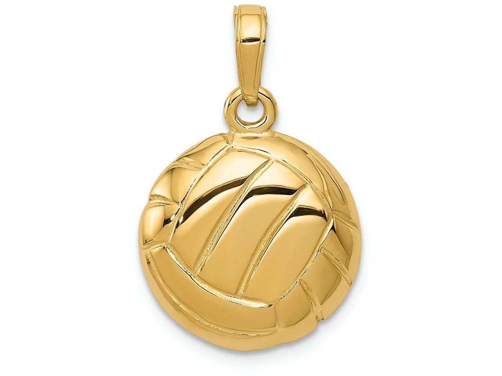 FJC Finejewelers 14k Yellow Gold Polished Open-backed Volleyball Charm