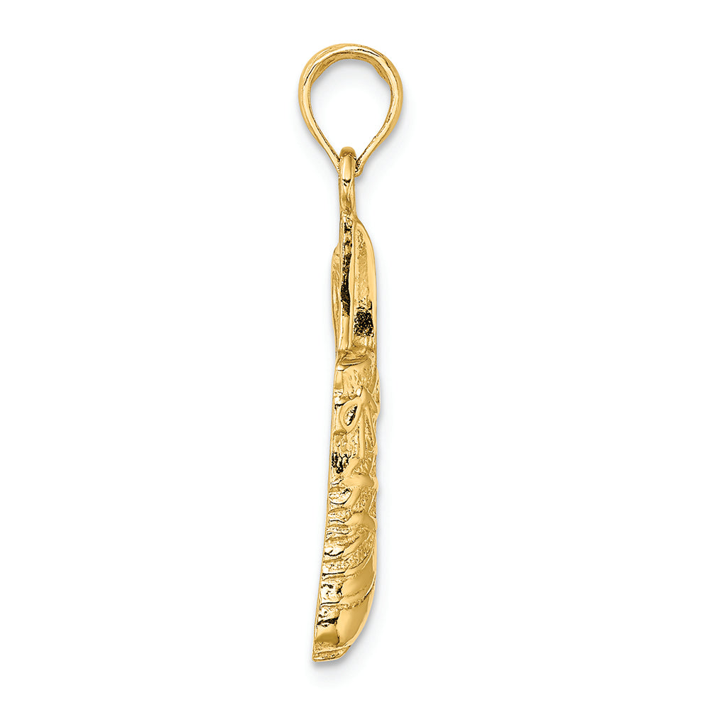 FJC Finejewelers 14k Yellow Gold Polished Open-backed Jogging Shoe Charm