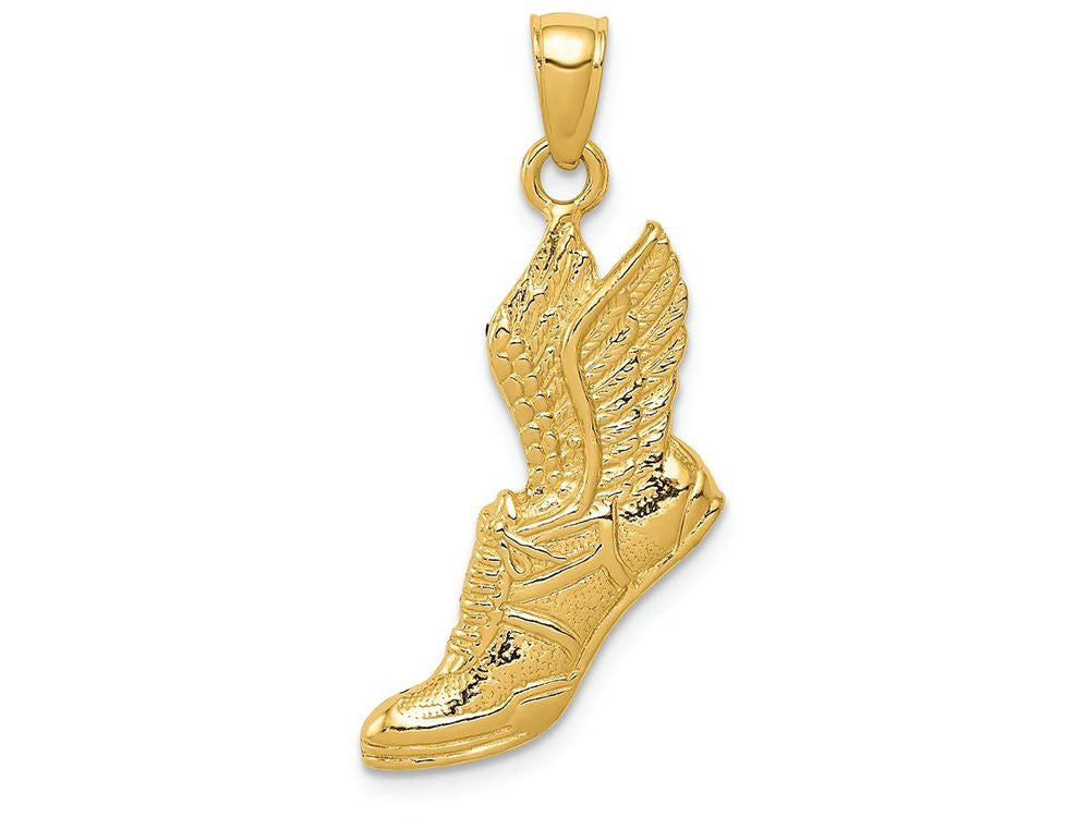 FJC Finejewelers 14k Yellow Gold Polished Running Shoe Charm