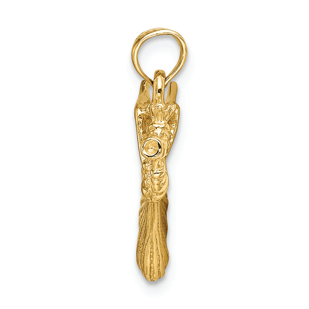 FJC Finejewelers 14k Yellow Gold Angel with Trumpet Charm