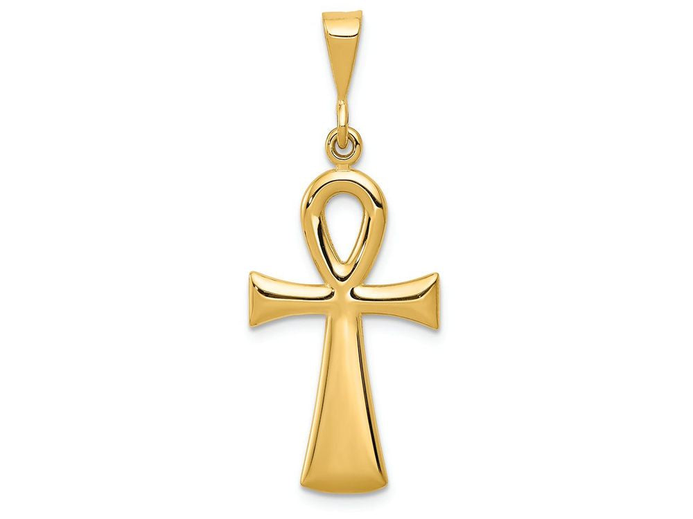 FJC Finejewelers 14k Yellow Gold Egyptian Ankh Cross Charm