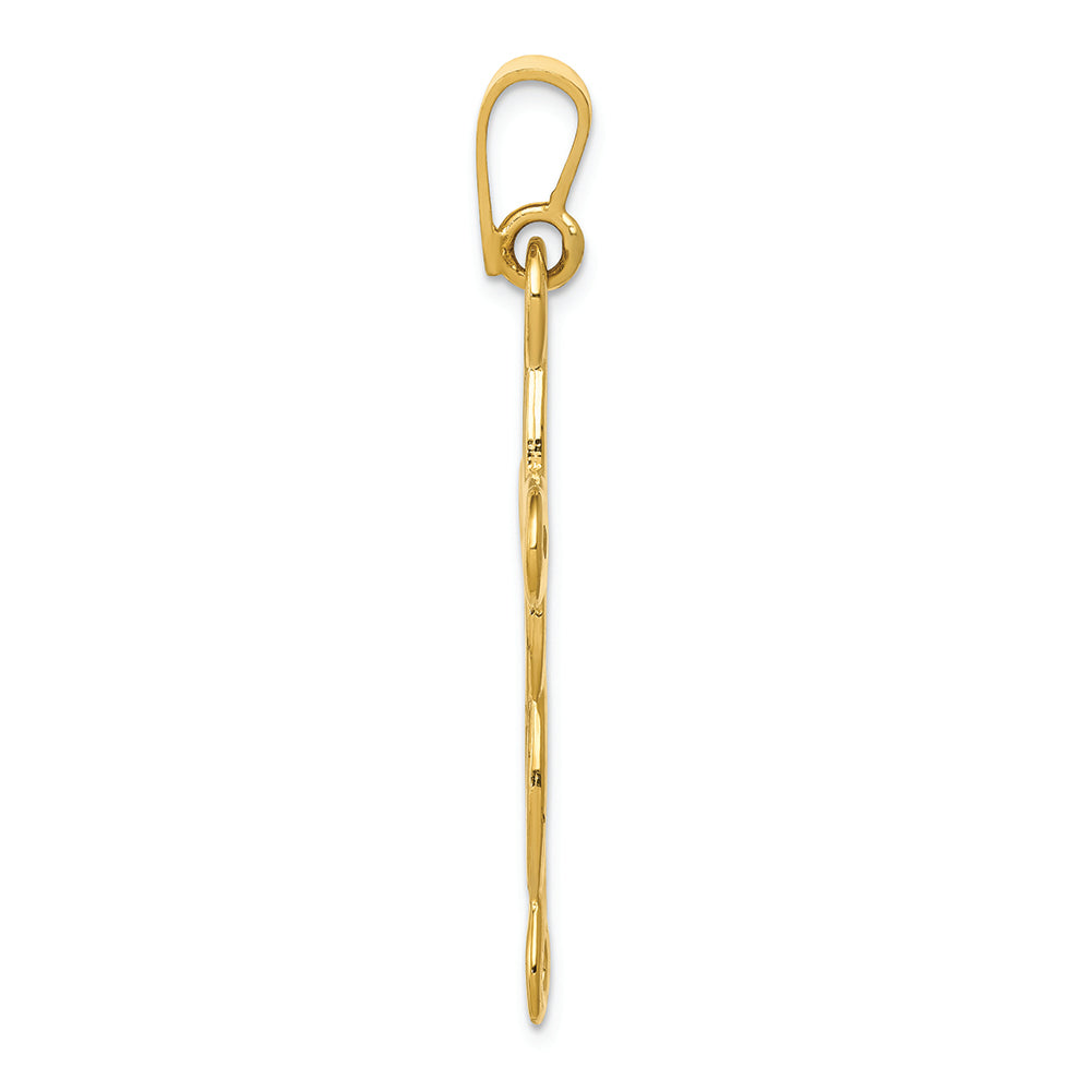 FJC Finejewelers 14k Yellow Gold Polished Cross Charm