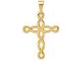FJC Finejewelers 14k Yellow Gold Polished Cross Charm
