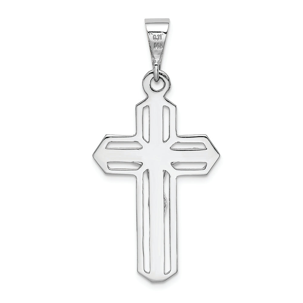 FJC Finejewelers 14k White Gold Crucifix Charm
