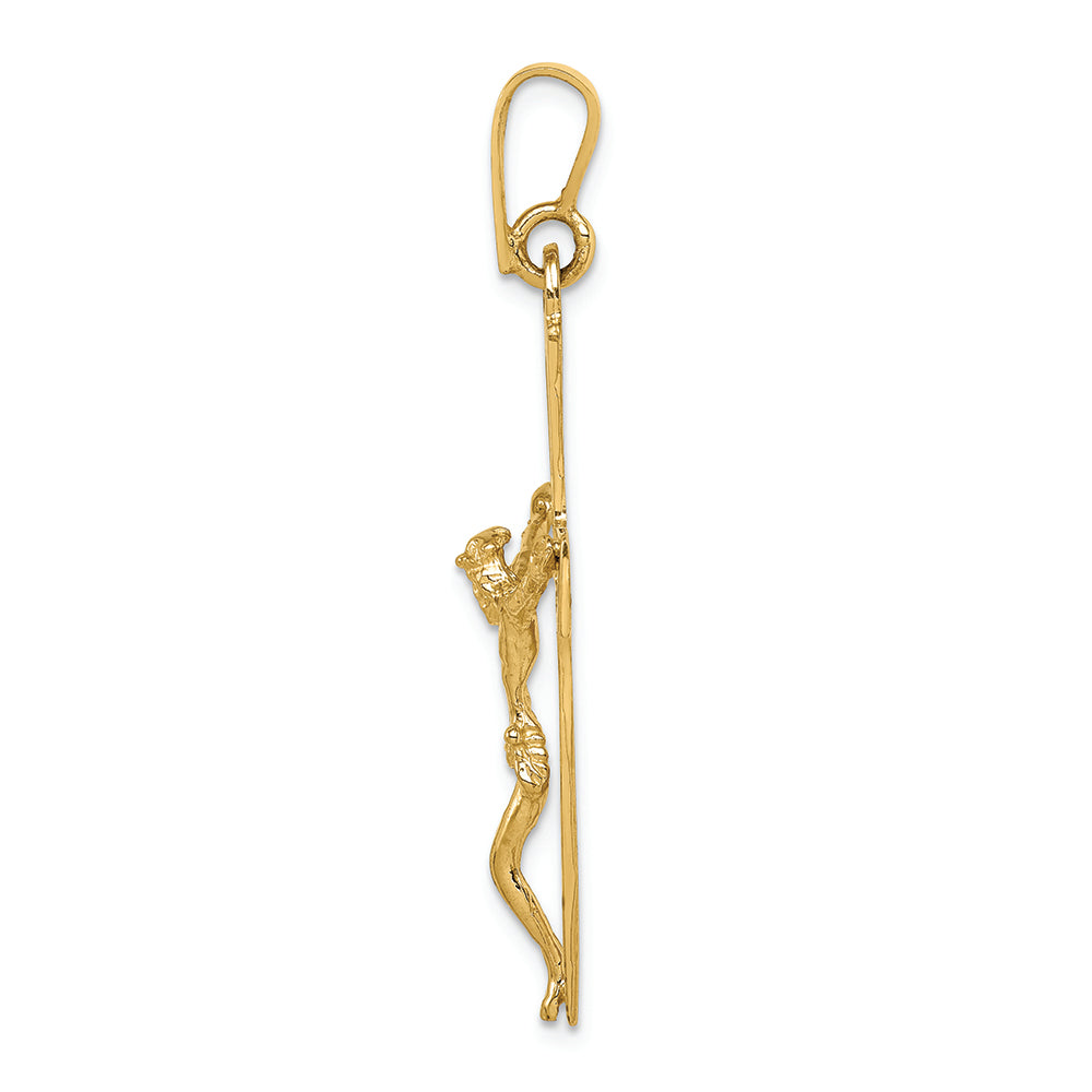 FJC Finejewelers 14k Yellow Gold Polished Crucifix Charm
