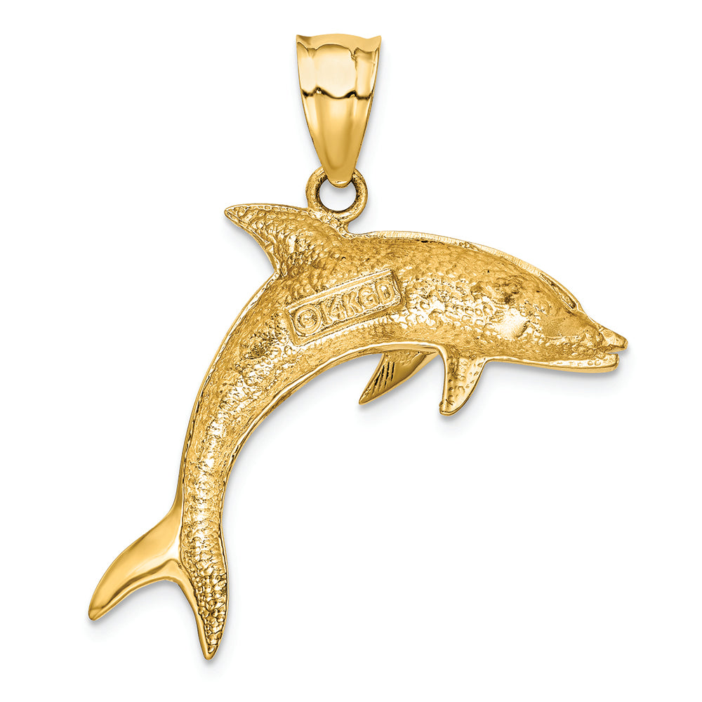 FJC Finejewelers 14k Yellow Gold Dolphin Charm
