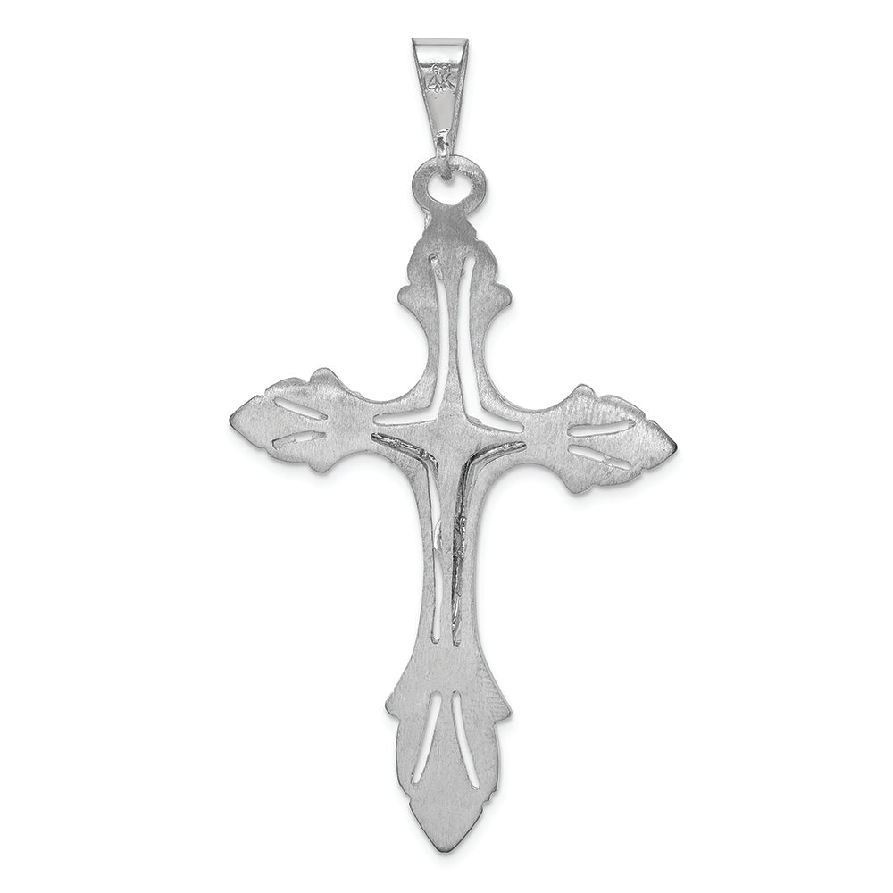 FJC Finejewelers 14k White Gold Crucifix Charm