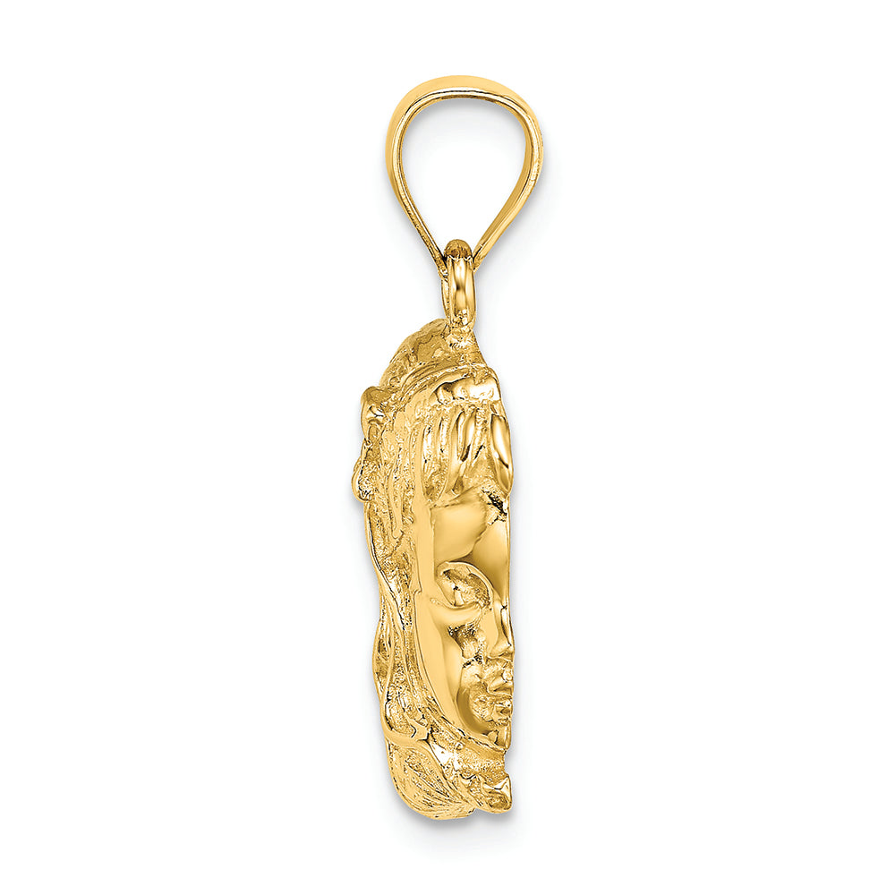 FJC Finejewelers 14k Yellow Gold Girl Head Charm