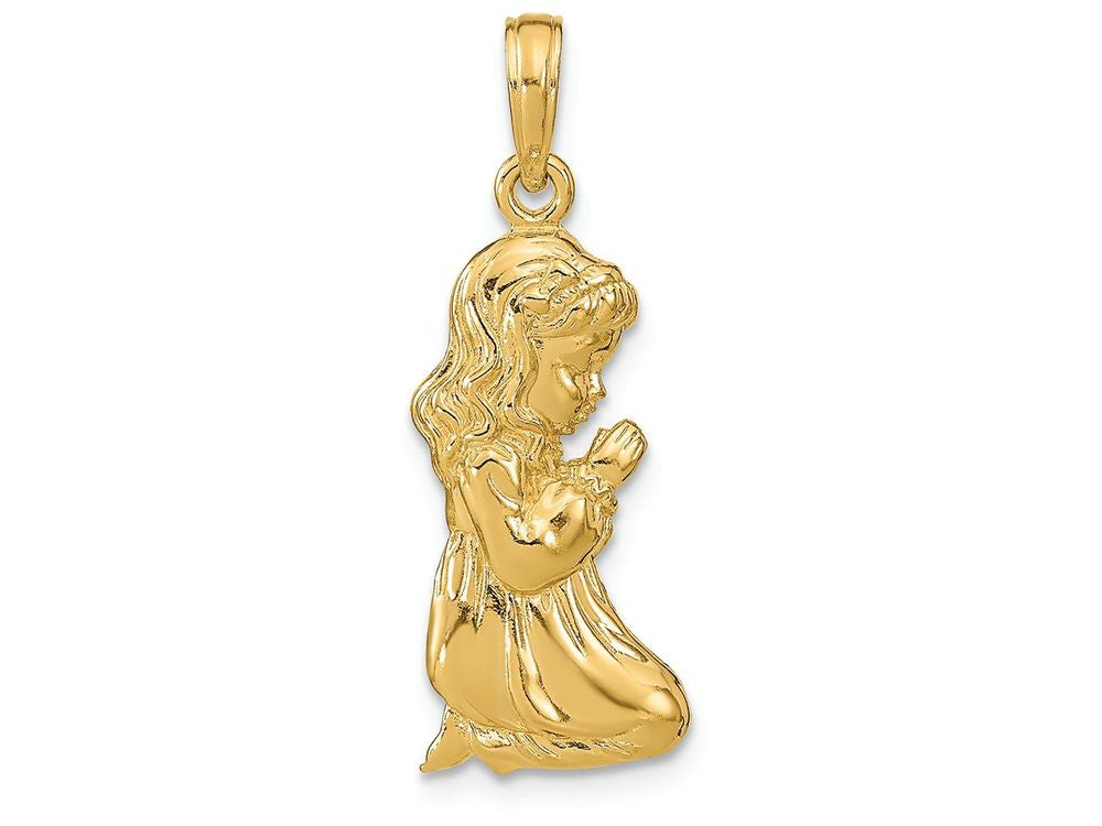 FJC Finejewelers 14k Yellow Gold Praying Girl Charm