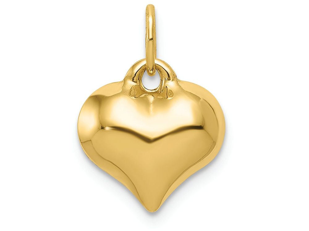 FJC Finejewelers 14k Yellow Gold Puffed Heart Charm