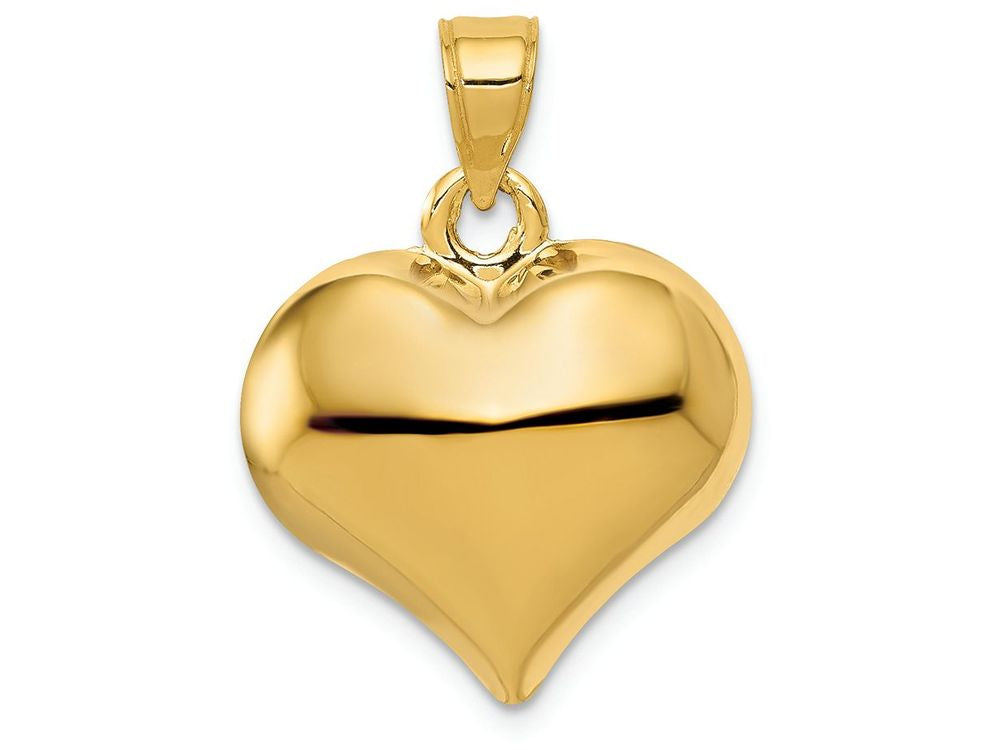 FJC Finejewelers 14k Yellow Gold Puffed Heart Charm