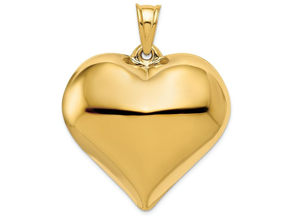 FJC Finejewelers 14k Yellow Gold Puffed Heart Charm