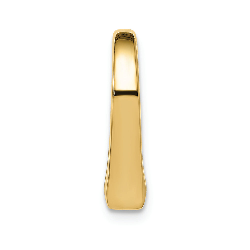 FJC Finejewelers 14k Yellow Gold 3d Floating Heart Slide Charm
