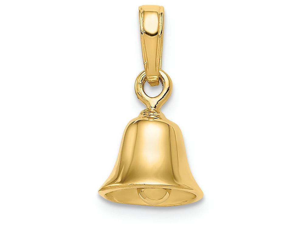 FJC Finejewelers 14k Yellow Gold 3d Moveable Bell Charm