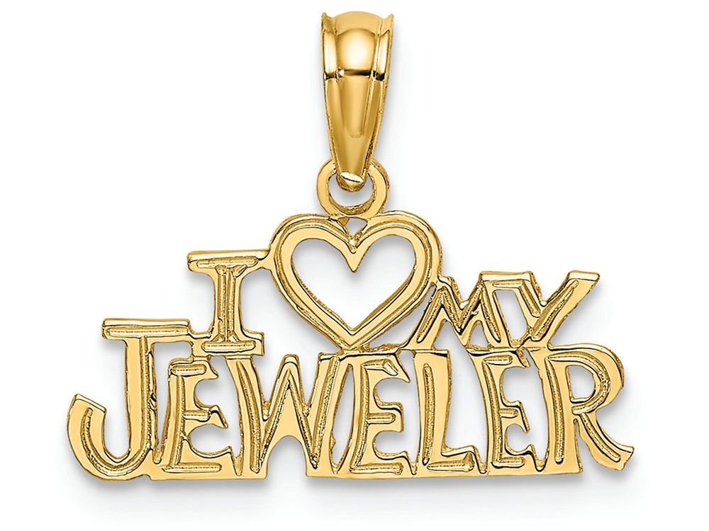 FJC Finejewelers 14k Yellow Gold I Heart My Jeweler Charm