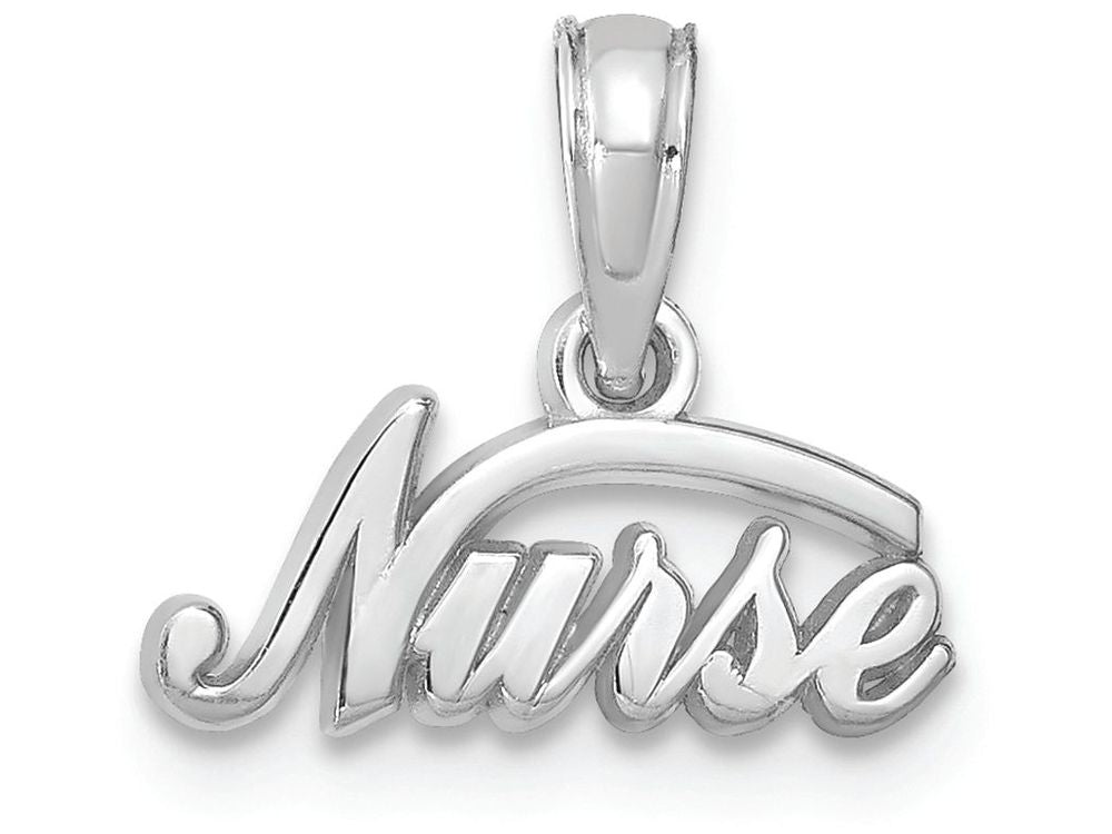 FJC Finejewelers 14k White Gold Nurse Charm