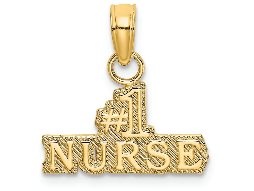 FJC Finejewelers 14k Yellow Gold #1 Nurse Charm