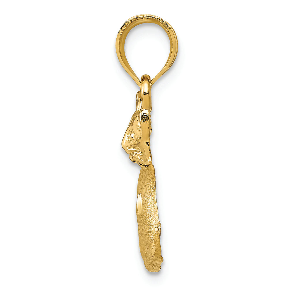 FJC Finejewelers 14k Yellow Gold Cat Charm