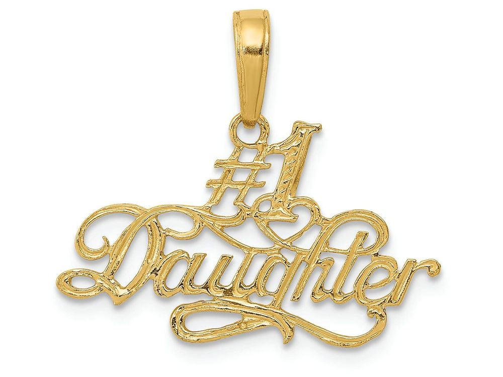 FJC Finejewelers 14k Yellow Gold #1 Daughter Charm