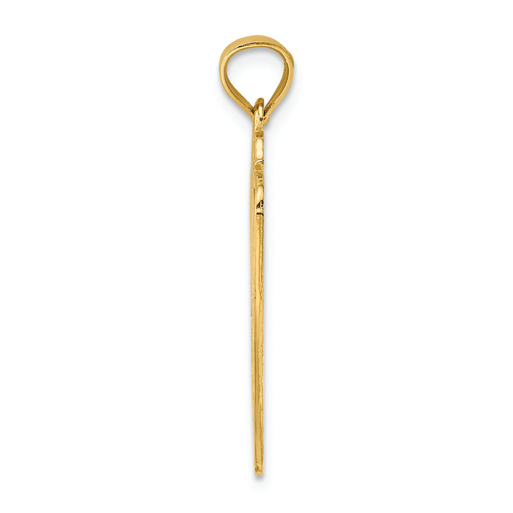 FJC Finejewelers 14k Yellow Gold Dad Of The Year Plaque Charm