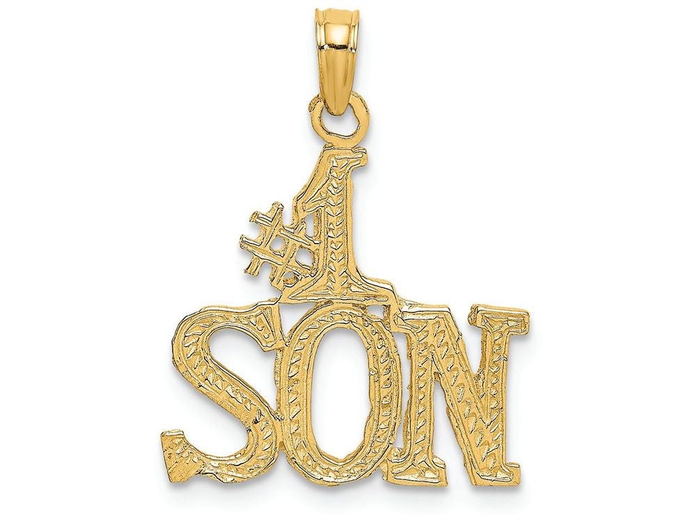 FJC Finejewelers 14k Yellow Gold #1 Son Charm