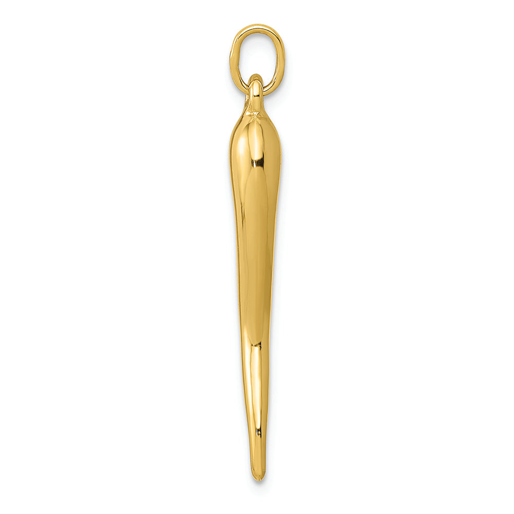 FJC Finejewelers 14k Yellow Gold Italian Horn Charm