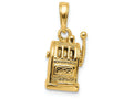 FJC Finejewelers 14k Yellow Gold 3d Moveable Slot Machine Charm