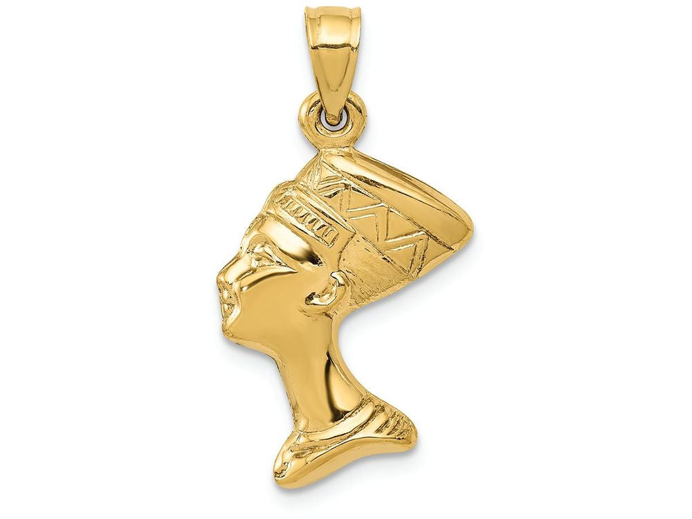 FJC Finejewelers 14k Yellow Gold 3D Nefertiti Charm