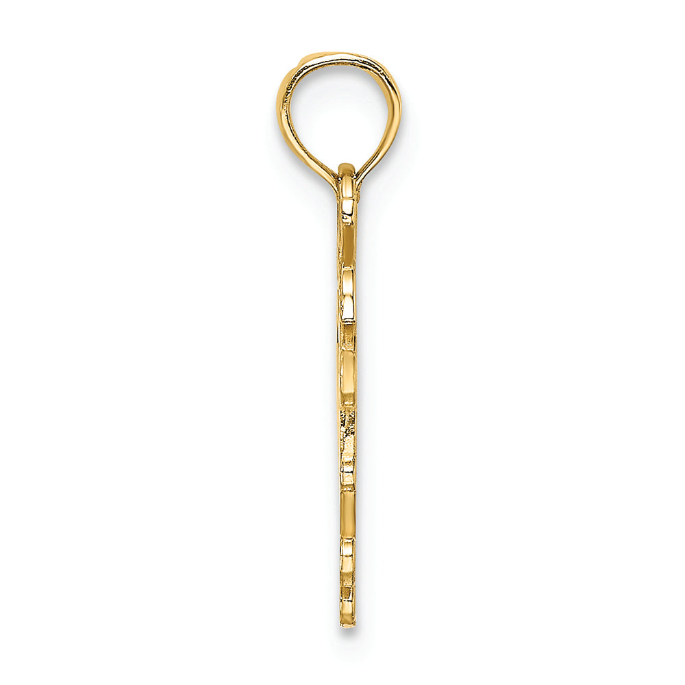 FJC Finejewelers 14k Yellow Gold New York In Apple Cut-out Charm