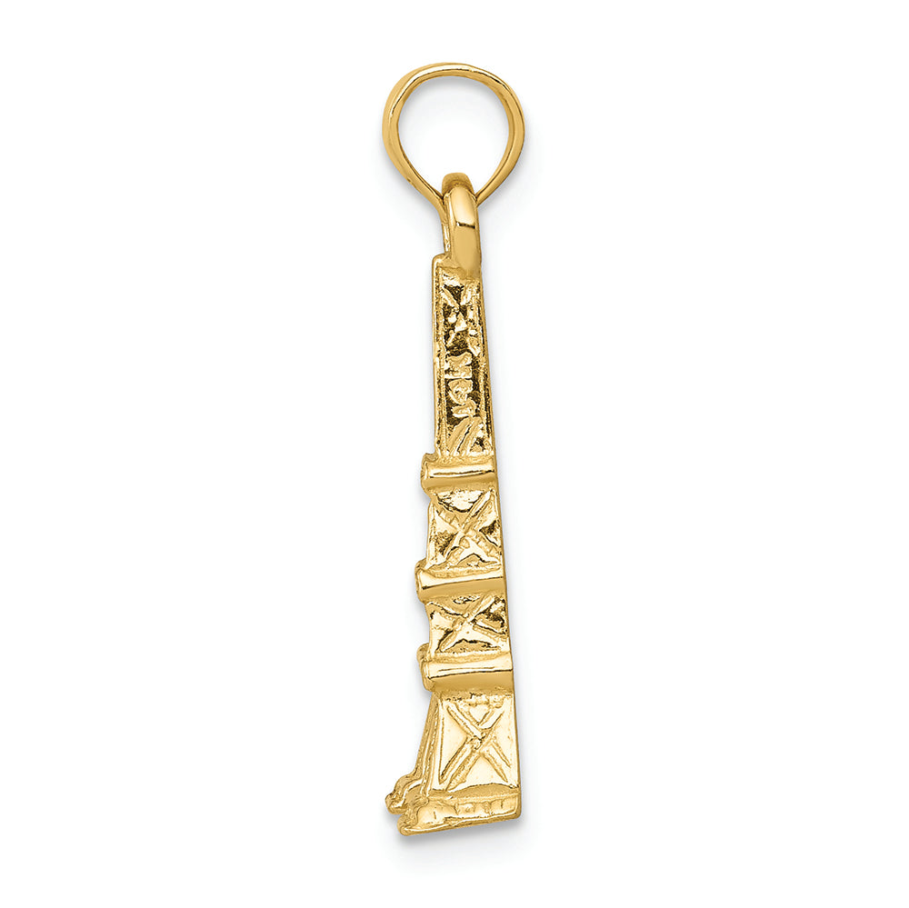FJC Finejewelers 14k Yellow Gold Eiffel Tower Charm