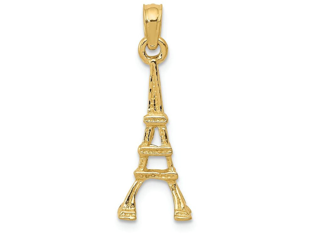 FJC Finejewelers 14k Yellow Gold Eiffel Tower Charm