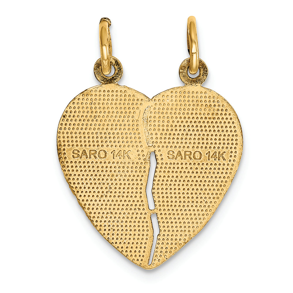 FJC Finejewelers 14k Yellow Gold Break-apart Love Charm