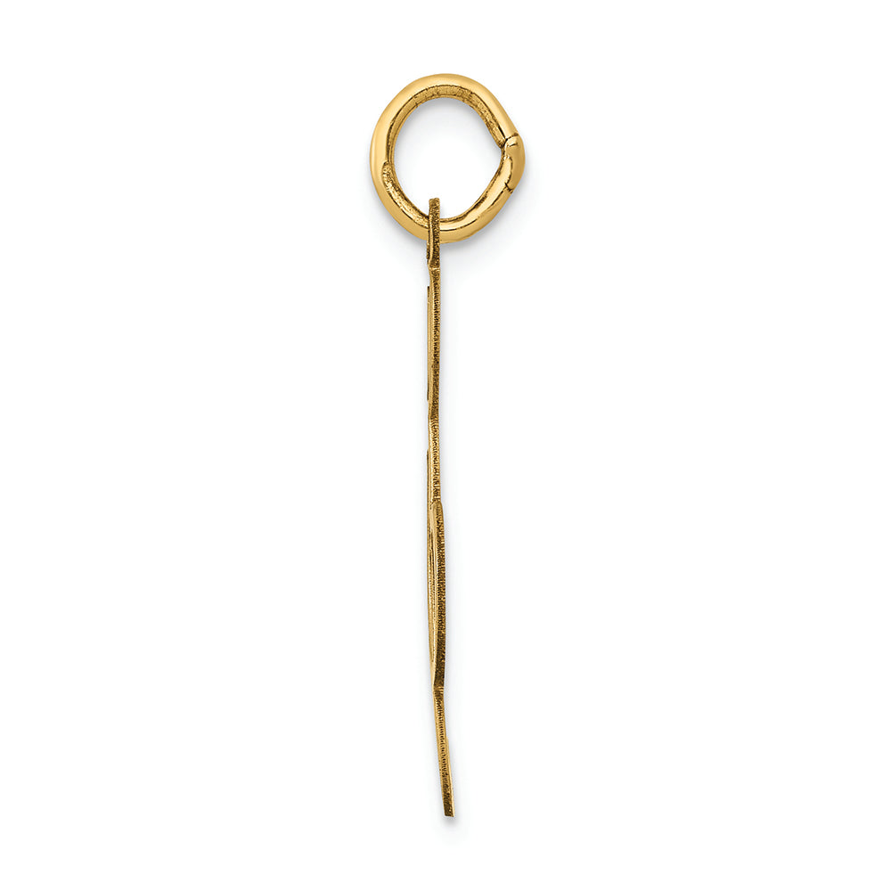 FJC Finejewelers 14k Yellow Gold Polished Treble Clef Charm