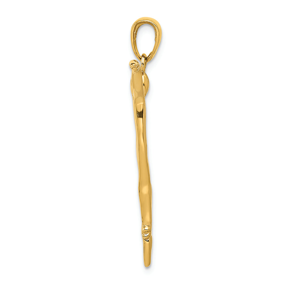 FJC Finejewelers 14k Yellow Gold Ballet Dancer Charm