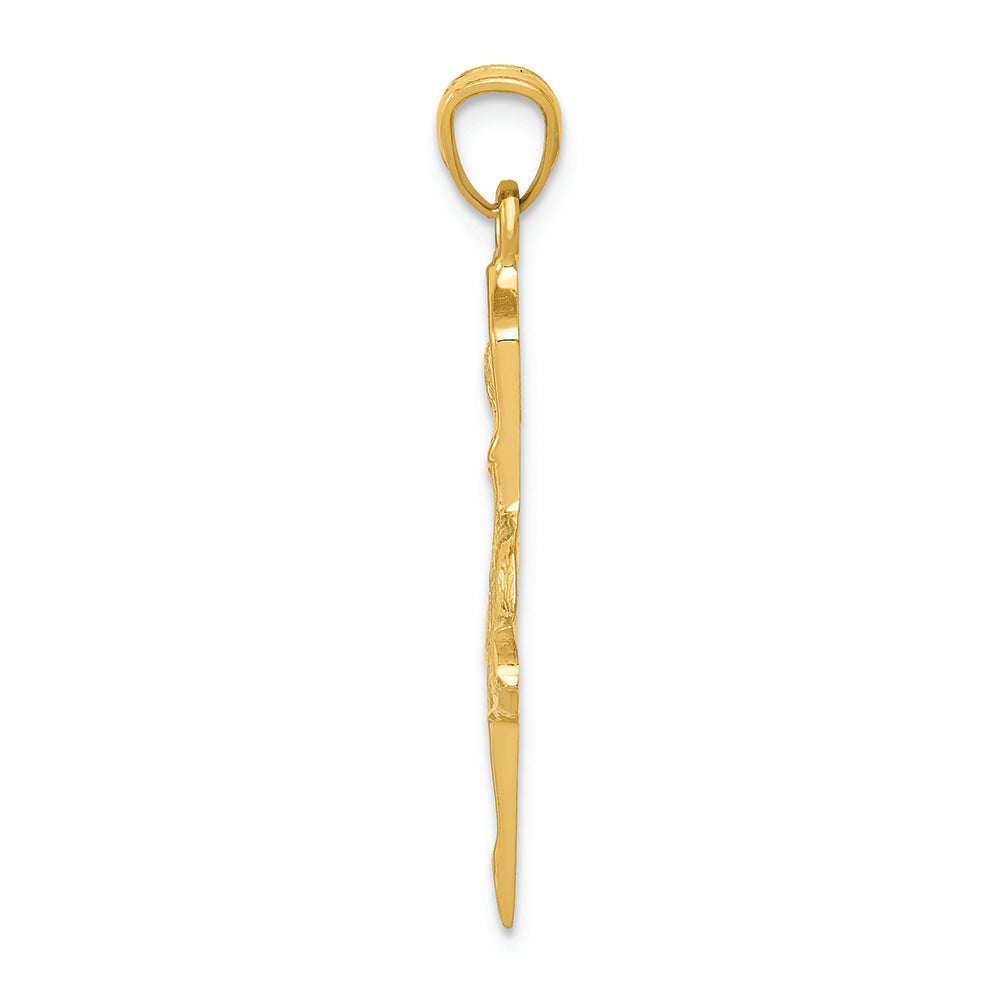 FJC Finejewelers 14k Yellow Gold Dancing Ballerina Charm