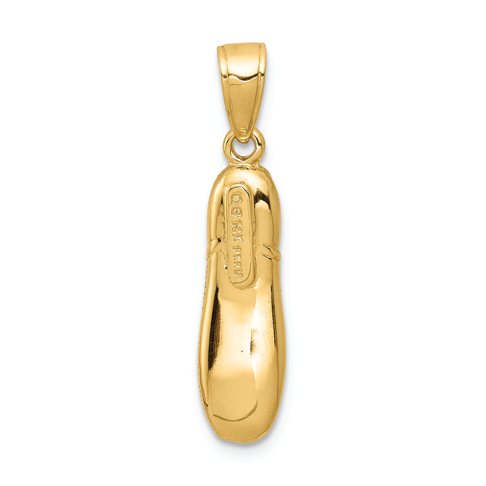 FJC Finejewelers 14k Yellow Gold 3d Ballet Slipper Charm
