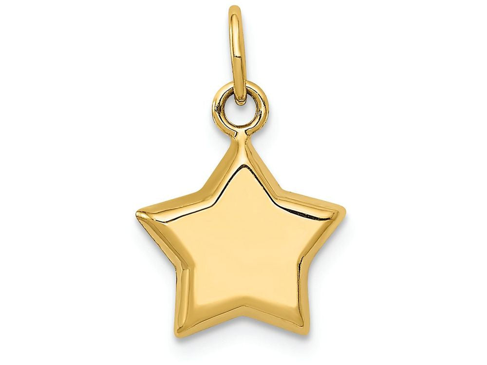 FJC Finejewelers 14k Yellow Gold 3d Puffed Star Charm