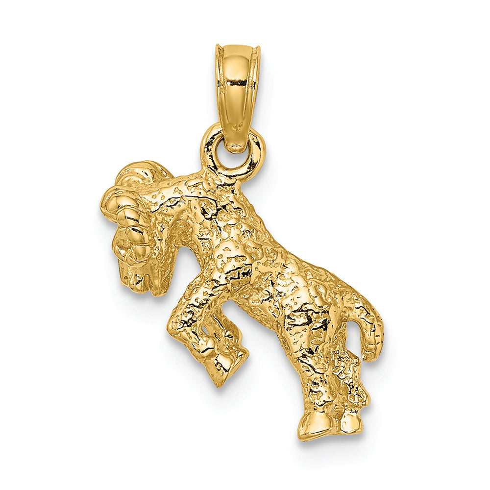 FJC Finejewelers 14k Yellow Gold 3d Aries Zodiac Charm